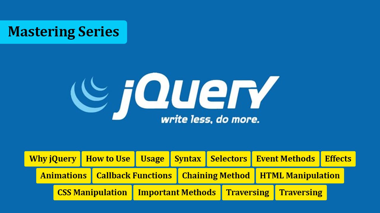 Mastering Series: jQuery