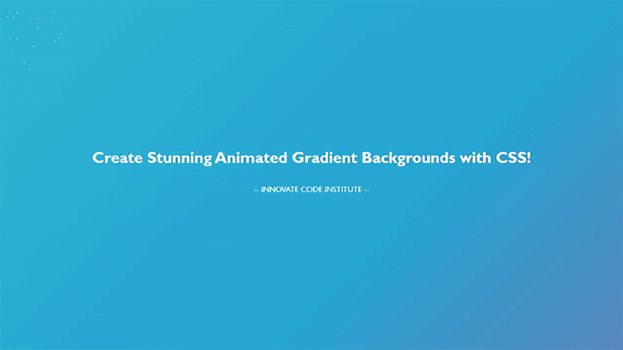 Create Stunning Animated Gradient Backgrounds with CSS!